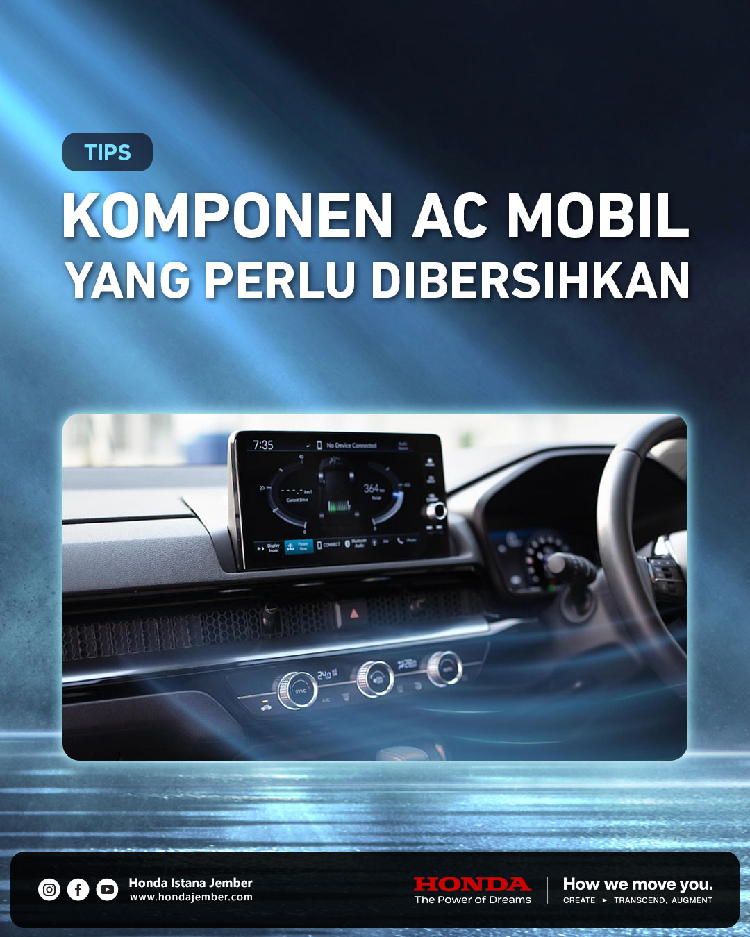 Membersihkan AC Mobil