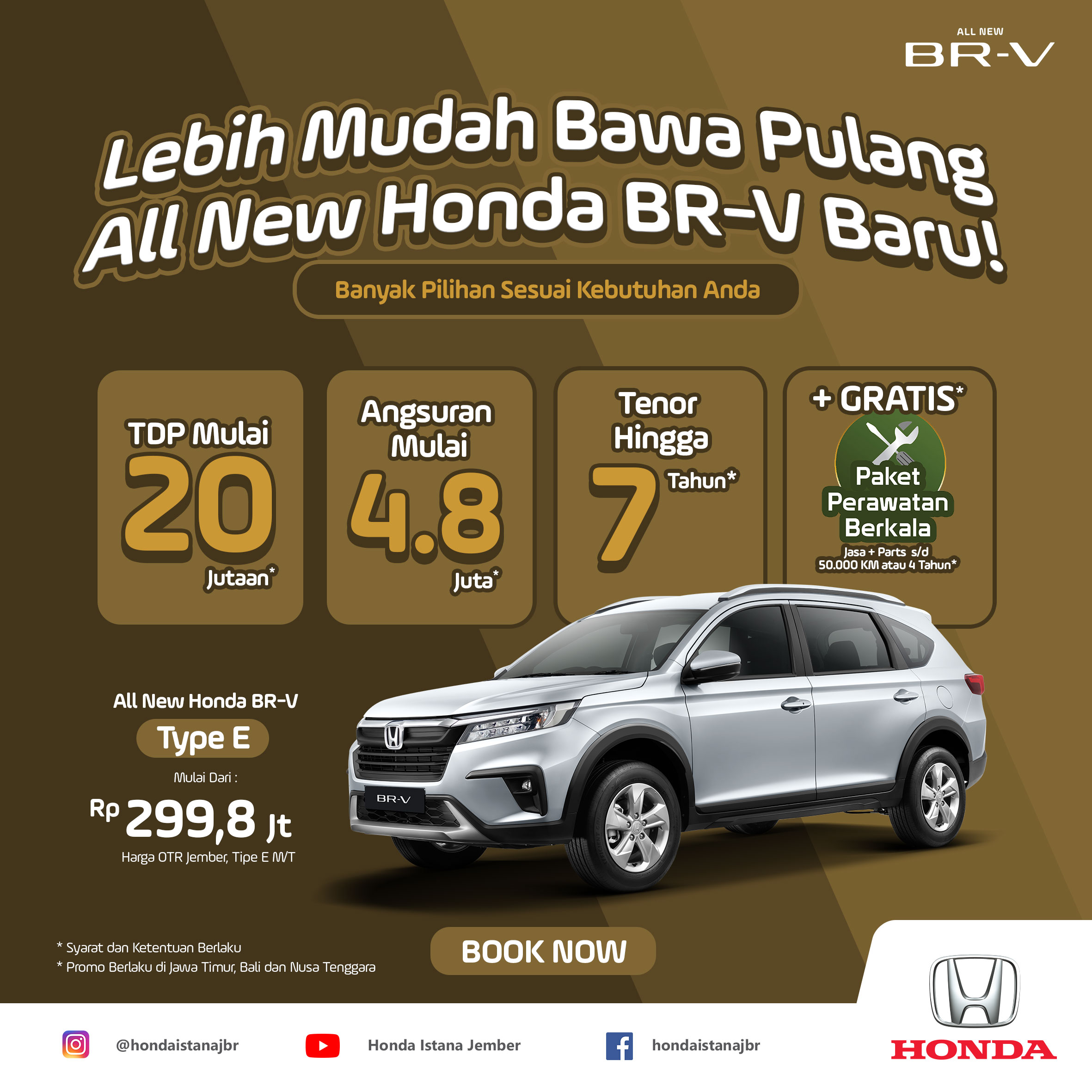 Lebih Mudah Bawa Pulang All New Honda BR-V Baru
