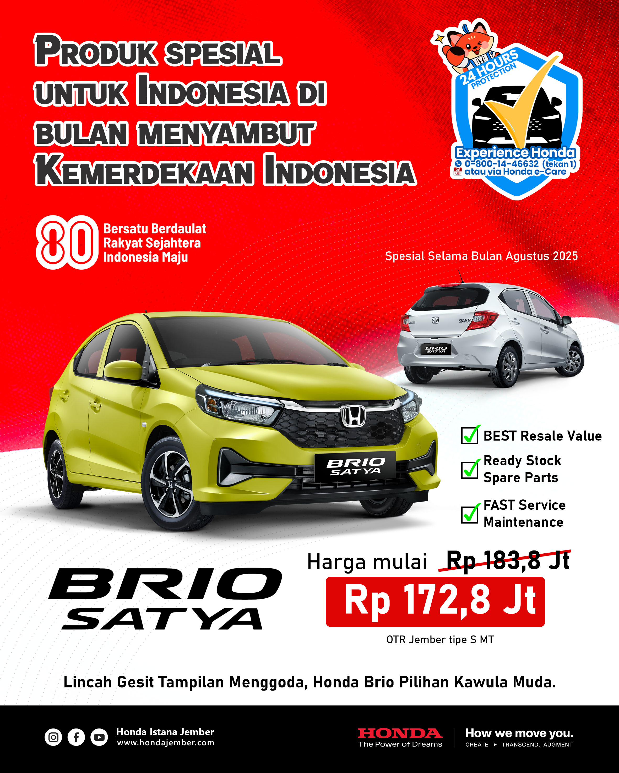 Promo Kemerdekaan Honda Brio